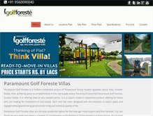 Tablet Screenshot of paramountgolfforestevillas.com